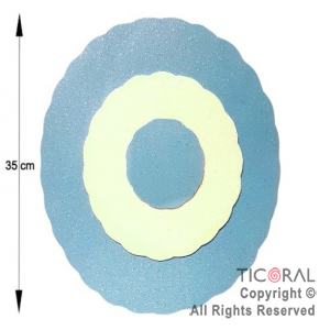 ESCARAPELA GRANDE 35 CM GOMA EVA x 1